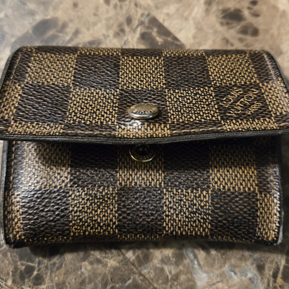 Louis Vuitton Brown Checkered Wallet